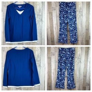 Willow Wear Size Small 2-Pc. Sleepwear Fleece PJ Set Long Sleeve Top & Bottoms
